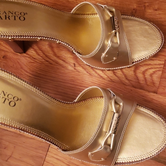 Gold Metallic Clogs - Picture 1 of 4